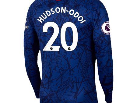 Callum Hudson-Odoi Chelsea Long Sleeve 19 20 Home Jersey Cheap