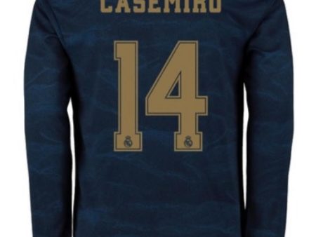 Casemiro Real Madrid Long Sleeve 19 20 Away Jersey on Sale