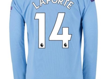 Aymeric Laporte Manchester City LS 19 20 Home Jersey on Sale