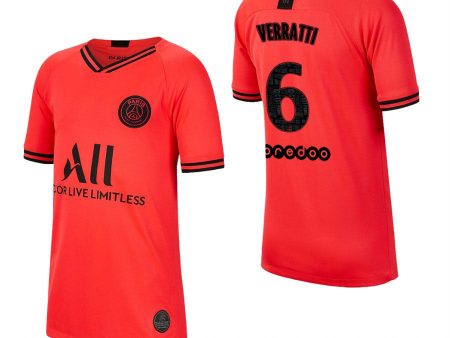 Marco Verratti Paris Saint-Germain Youth 19 20 Away Jersey Online now