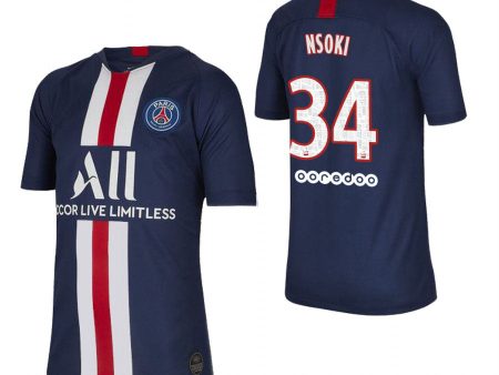 Stanley N Soki Paris Saint-Germain Youth 19 20 Home Jersey on Sale