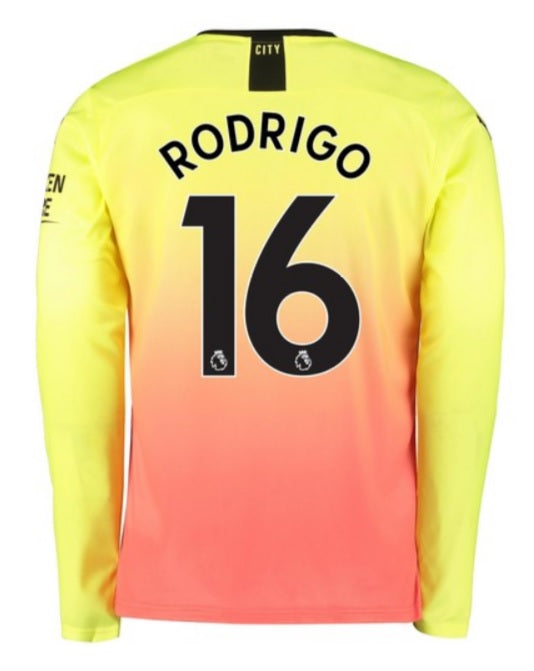 MCFC Rodrigo Long Sleeve 19 20 Third Jersey Online Sale