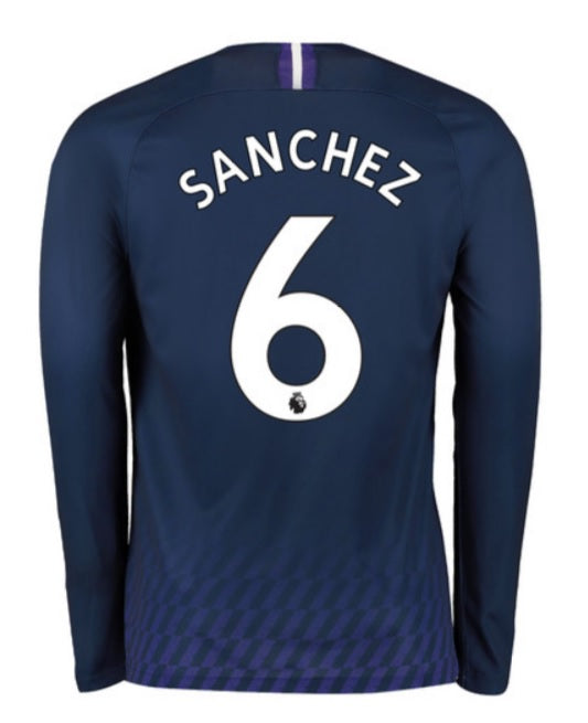 Davinson Sanchez Long Sleeve 19 20 Away Jersey Online