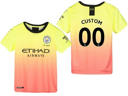 Man City Custom Kids 19 20 Third Jersey on Sale