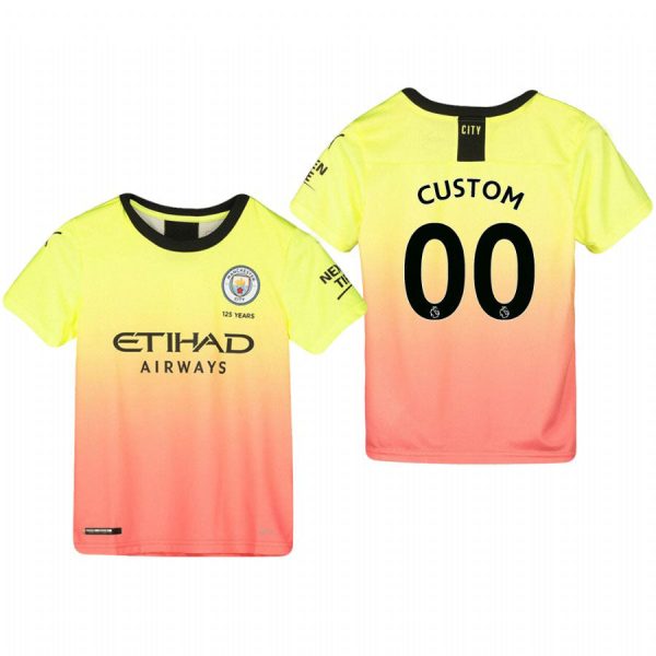 Man City Custom Kids 19 20 Third Jersey on Sale