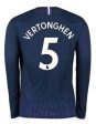 Tottenham Vertonghen Long Sleeve 19 20 Away Jersey on Sale