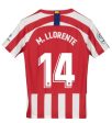 Atletico Madrid M.Llorente Kids 19 20 Home Jersey For Cheap