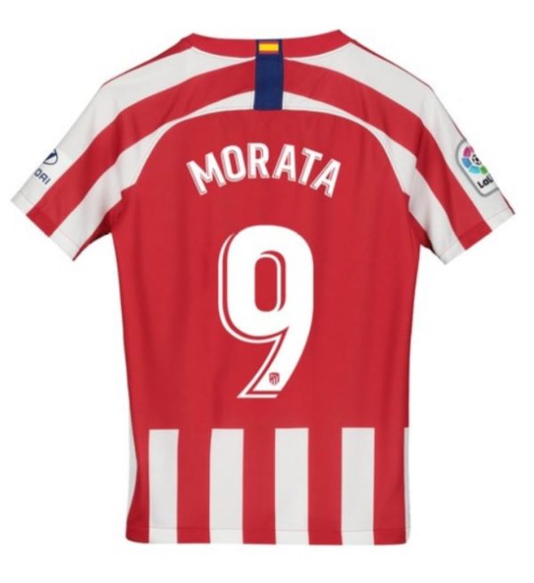 Alvaro Morata Atletico Madrid Youth 19 20 Home Jersey Fashion