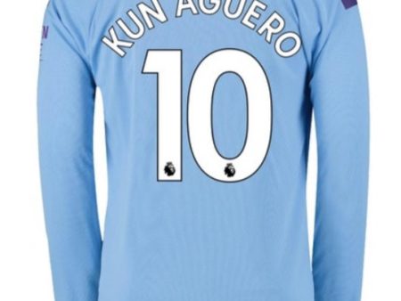 Sergio Kun Aguero LS 19 20 Home Jersey Online now