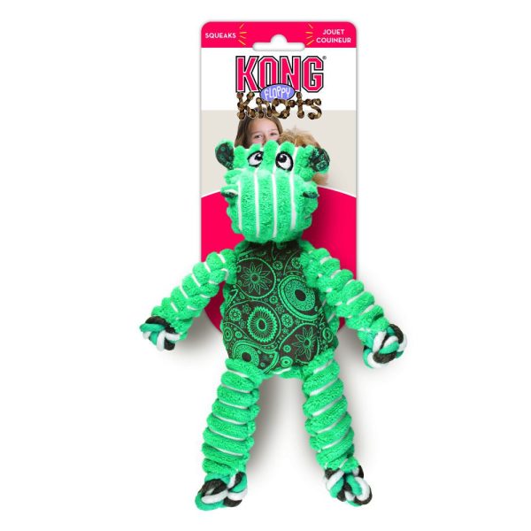 KONG Floppy Knots Hippo Dog Toy Online Hot Sale