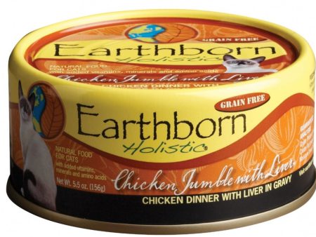 Earthborn Holistic Grain Free Chicken Jumble with Liver Canned Cat Food Online now