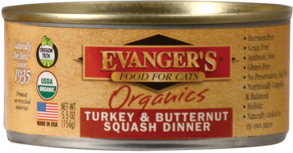 Evangers Organics Turkey and Butternut Squash Canned Cat Food Online